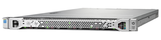 HPE ProLiant DL160 Gen9 rack server with one Intel® Xeon® E5-2609 v4 processor, 8 GB memory, four large form factor drive bays, and 550W power supply